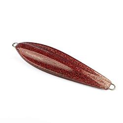 Mava KETC Artificial per la Pesca in Mare, Glitter Rosso, 125 mm