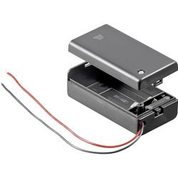 Goobay Support de Batterie 48171-1 câble de 9 V (L x l x h) : 68,4 x 33,2 x 25,6 mm.