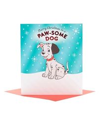 UK Greetings Disney 101-Dalmatiërs Kerstkaart voor de Hond - Paw-some Design