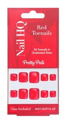 Nail HQ Red Toenails (24 Pieces)