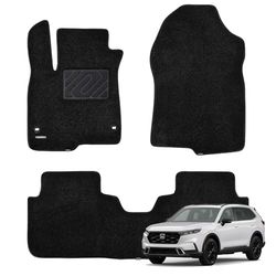 WENNEBIRD Tapis de Sol en Moquette Supérieure pour 2023-2024 Honda CR-V, CR-V Hybrid, Tapis de Sol Premium Anti-Dérapants et Étanches Toutes Saisons, Épaisseur de 1,27 cm - 3 Pièces