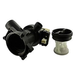 Paxanpax Non Original Drain Pump Base and Filter Housing Assembly for Whirlpool Bauknecht Sport/Luna/Hollywood/Indiana/AWO/MFW/WAK/LOE/FL Series