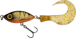 Abu Garcia Svartzonker McMio Señuelo para Lucio y Musky - Jerkbait Flotante para Depredadores de Agua Dulce - Ideal para Lucio, Musky, Zander y Perca - Diseño 3D Realista, Perca 14 cm