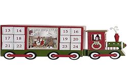 Calendrier de l'Avent DKD Home Decor Bois Train 43 x 9,5 x 17 cm