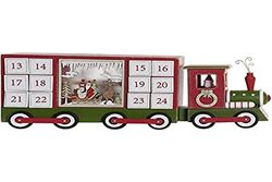 Calendario dell'Avvento DKD Home Decor Legno Tren, 43 x 9,5 x 17 cm