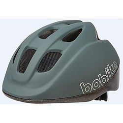 BOBIKE 8740300040 – Casque de vélo Go pour bébé Taille réglable S (52-56 cm) Qui se Combine Parfaitement avec Les sièges de sécurité Go de Couleur Gris Macaron