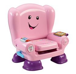 Fisher-Price CFD39 Smart Stages Pink Chair, Activity Chair Toy for 1 Year Old with Sounds, Music and Phrases