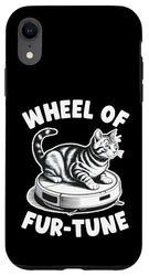 Wheel Of Fur-Tune Robot Vacuum Cleaner Funny Cat Case for iPhone XR