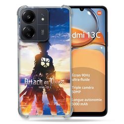 Cokitec Förstärkt skal för Xiaomi Redmi 13C Manga Attack Titans Sun