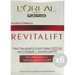 Oreal Set 6 Crema Revitalift Occhi Ml 15 Cura della Pelle, Multicolore, Unica