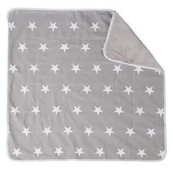 roba Couverture Bébé Ultra-Douce Little Stars 80 x 80 cm - Face Polaire Moelleuse + Face 100% Coton - Motif Étoiles