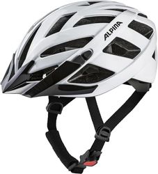 ALPINA PANOMA Classic, white gloss, 52-57 cm, optimaal geventileerde toerfietshelm met optioneel LED-licht voor volwassenen