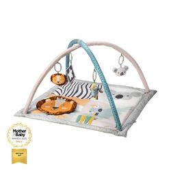 Nuby - Animal Adventures interactieve speelmat - Babygym met zachte, gevoerde zijkanten - Met interactieve figuren voor baby's en peuters - Meerkleurig - 0+ maanden