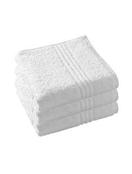 Witte Lietaer di 195.306 Luxury Hotel Set 3 Asciugamani, di Cotone, di 50 x 100 Centimetri, Bianco