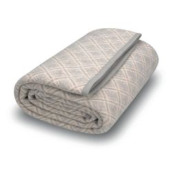 ACUSHLA Couverture en Laine mérinos – Douce, Chaude, épaisse et Lavable pour lit, canapé, Camping, Voyage, Toutes Saisons, Plaid Gris, 190 x 160 cm