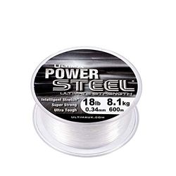 Ultima Unisex e0074 Cable de Acero Super Fuerte línea de Pesca Mono, Cristal, 0,34 mm-18.0 LB