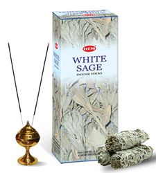 HEM White Sage Rökelsestavar, Paket med 6