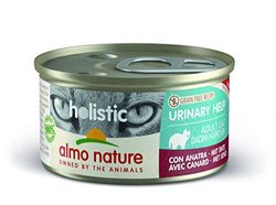 almo nature Holistic Urinary Help - con Anatra. Cibo Umido per Gatti Adulti in Lattina 24 X 85gr