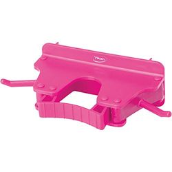 Vikan Hygiene 1017-1 Wall bracket 1-3,pink, full colour, 16cm / 5