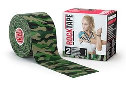 RockTape Unisex taktisk aktiv recovery tejp, 5 x cm, kamouflagegrön, grön camo, 5 cm x 5 m EU