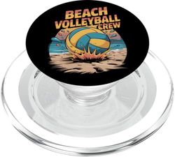 Diseño deportivo de verano de equipo de voleibol de playa PopSockets PopGrip para MagSafe