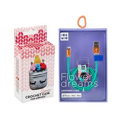 Pack Airpod Crochet Liam + kabel USB-Lightning Flower Dreams