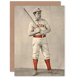 Wee Blue Coo VINTAGE PHOTO SPORT COLLECTABLE BASEBALL HUGH DUFFY GREETINGS CARD