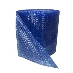 UBOXES Mała bąbelkowa folia amortyzująca 152 cm 3/40 cm, rolka bąbelkowa 30 cm szerokości, perforowana co 30 cm, niebieska