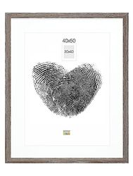 Deknudt Frames S66KH3P1_40,0x50,0 - Marco de Fotos (Madera, 40 x 50 cm, 30 x 40 cm), Color Gris