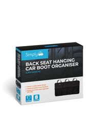 Simply CBO01 Foldable Back Seat Hanging Car Boot Organiser - Easy to Fit & Multipurpose Design