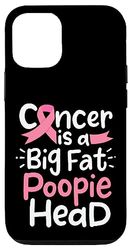 Carcasa para iPhone 13 Pro Concientización sobre el cáncer de mama Poopie Head Pink October Lucha Quimioterapia