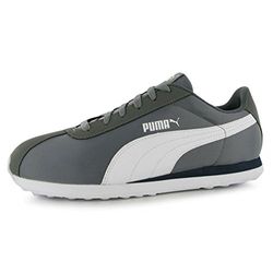 Puma Pumaturinnlf6 - Zapatillas de Fútbol Entrenamiento Unisex Adulto, color gris (grey/white 01grey/white 01), talla 47 EU (13 UK)