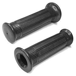 cyclingcolors Motorcycle Handlebar Grips 22 mm (7/8 inch) 24 mm (1 inch) Universal Scooter Moped Non-Slip Motorcycle Grips Rubber (black)