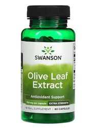 Swanson Extrait de Feuille d'Olivier 750mg - 60 Capsules | Super Puissant Supplément Naturel pour Soutien Immunitaire et Antioxydant