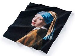 Musearta BT-JV-GE-V424283 Serviette de Plage Unisexe Fille avec Boucle d'oreille en Perle de L'Artiste Johannes Vermeer Coton 144 x 180 cm