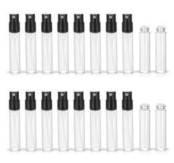 50-pack set parfymtub sprayflaska 1,8 ml 2,5 ml miniglasflaskor kosmetiska provflaska resepaket parfymflaska bärbart test, 50-pack – 2,5 ml, bajonett
