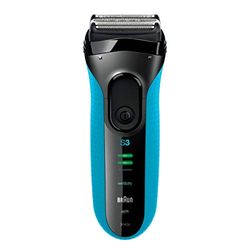 Braun Series 3 Scheerapparaat Voor Mannen, ProSkin, Elektrisch Scheerapparaat, Men Shaver, 3040s, Zwart/Blauw