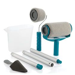 Roll'n'Paint hervulbare antidrup verfrollerset InnovaGoods 5 stuks, grijs
