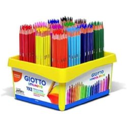Giotto Stilnovo Schoolpack 192 Pcs Stilnovo-16 X 12, Assorted Colours, 5234 00