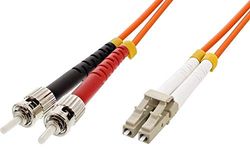 TECHLY PROFESSIONAL 302235 Cable Fibra Óptica ST/LC 62,5/125 Multimodo 3 m OM1 Naranja