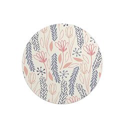Questo Casa, Round Digital Printed Mouse Pad, Non-Slip Base, for Office and Home, Diameter:22cm