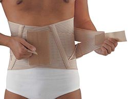 SCUDOTEX Corset Elastique Lombo Sacrée Double Cross Hâteur 27 cm Couleur Natural Taille 3