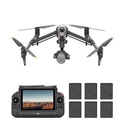 DJI - Pack estándar Inspire 3, ProRes Raw/CDNG 8K de fotograma Completo, cámara FPV Ultra Gran Angular de visión Nocturna de 1/1.8", Doble configuración de la Estructura, transmisión de vídeo O3 Pro