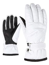 Ziener Gloves Kileni Guanti da sci da donna, bianco, 8,5