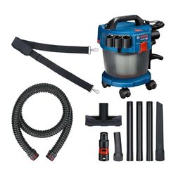 Bosch Professional 18V System aspirateur industriel GAS 18V-10 L (sans batterie, flexible de 1,6 m, 3 tubes prolongateurs, boîte carton)
