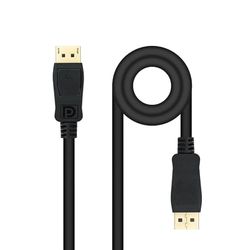 Watio Wave DisplayPort-kabel, 1,5 m, type DP/M naar DP/M, versie 1.4, zwart, hoge resolutie en efficiënte gegevensoverdracht