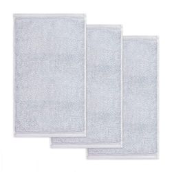 Möve Superwuschel Asciugamano ospite, Cotone, Silver, 30 x 50 cm, 3 unità
