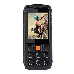 Oumij1 Smartphone 3G a Prueba de Agua, Smartphone con Cámara Dual, 2.8 '' 2700mAh Teléfono Inteligente 3G con Cámara Dual Inalámbrica FM Impermeable 110-240V(EU)