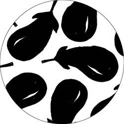 Bonateks, Round Digital Printed Mouse Pad, Non-Slip Base, for Office and Home, Diameter:22cm