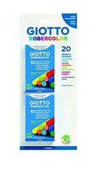 Giotto F086000 - Set van 2 etuis met 10 kleuren (in totaal 20 krijten), meerkleurig